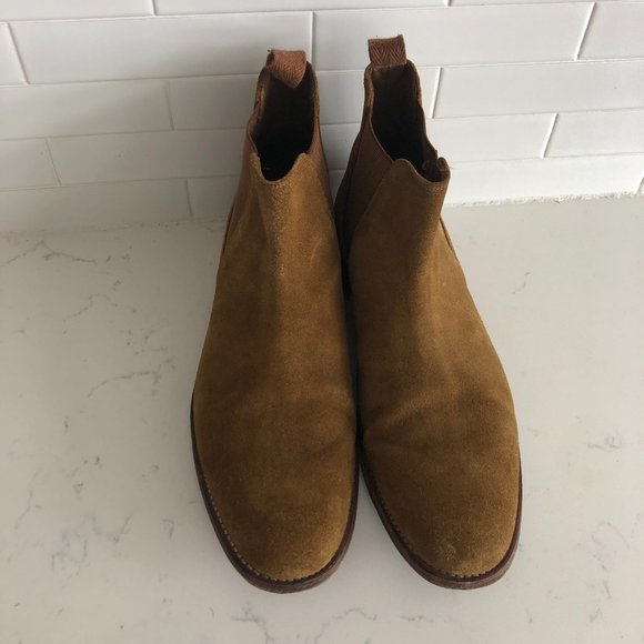 Grenson Men\'s Brown Declan Suede Chelsea Boots